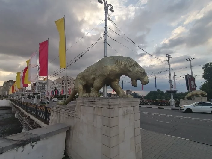 Барс на Чугунном мосту
