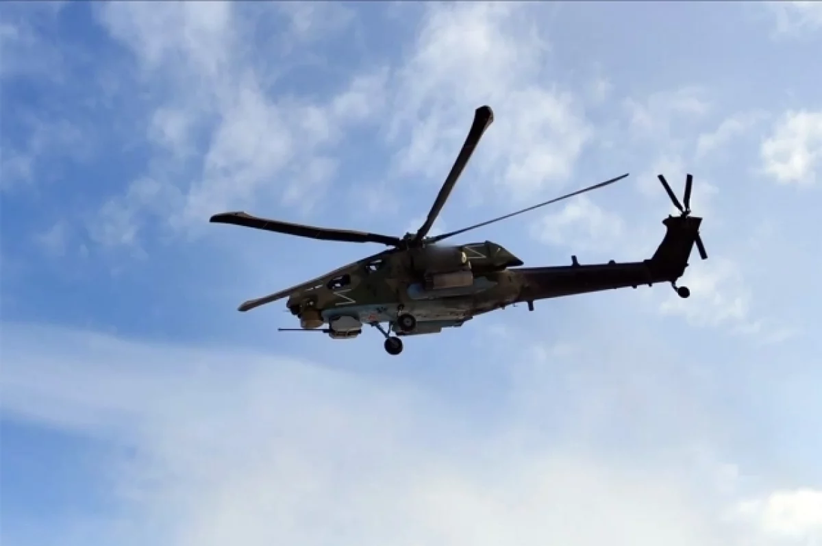 Обнародовано место крушения вертолета Ми-28 в Калужской области