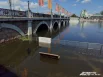 Уровень реки поднялся из-за сброса воды Шершневского водохранилища.