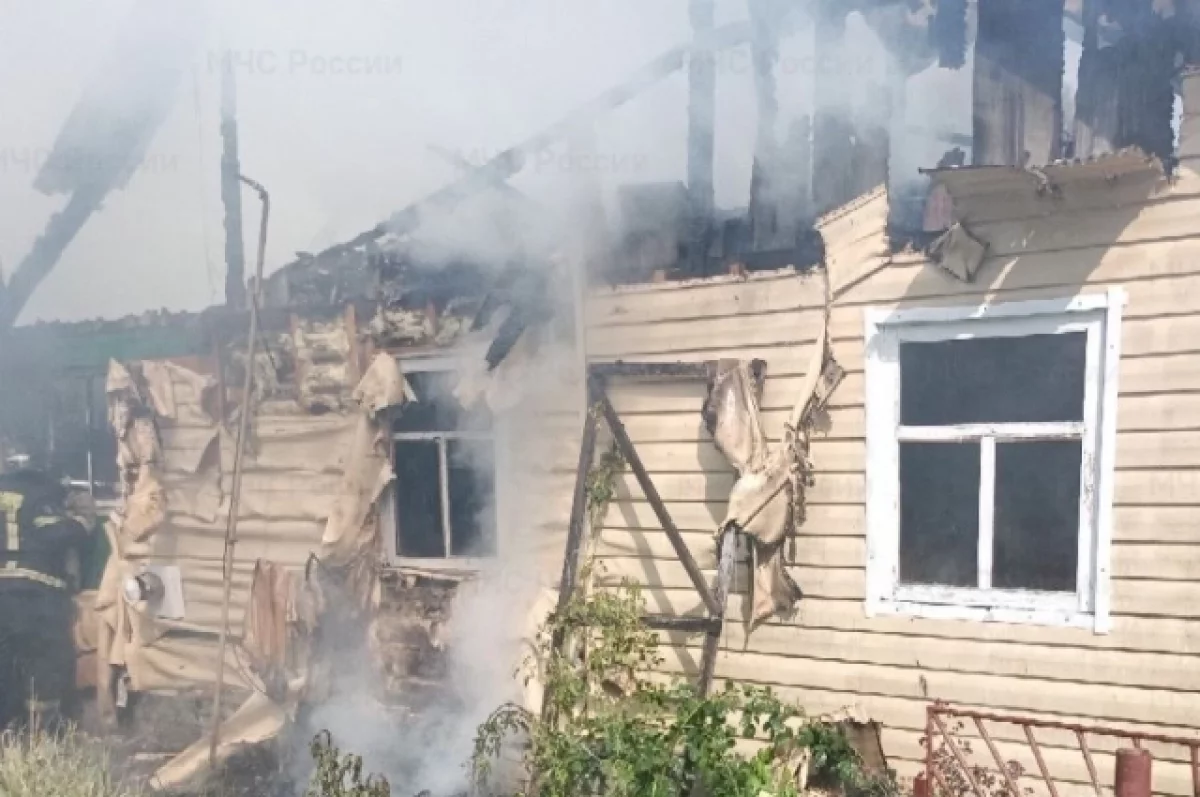 Пожилая женщина получила ожоги на пожаре в брянской деревне Латышовка