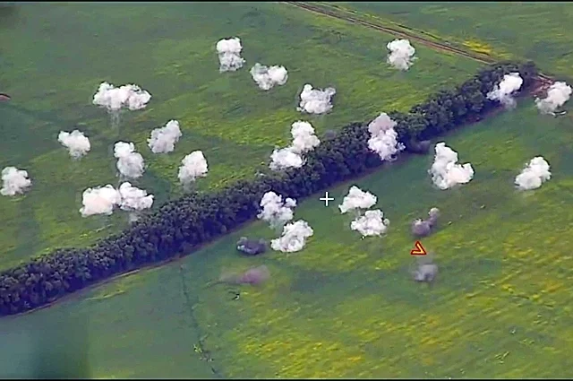 Удар по скоплению военной техники ВСУ.