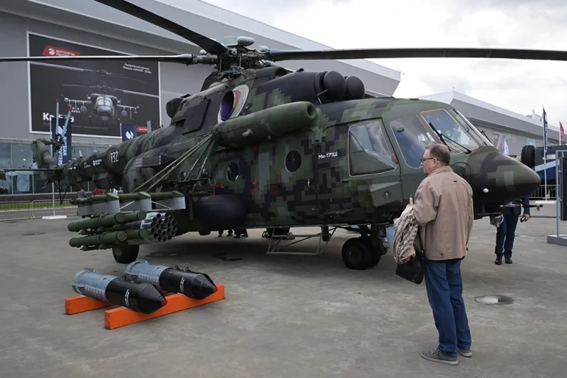 Военно-транспортный вертолет Ми-171Ш.