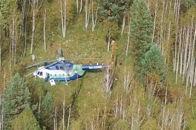 Ми-8, вылетевший за пострадпавшим ребёнком, совершил жёсткую посадку. 