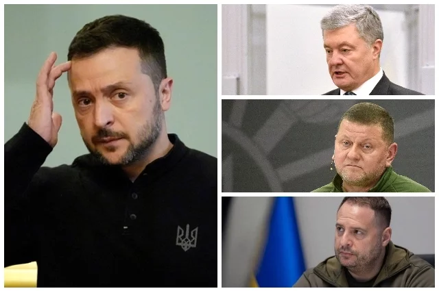 Владимир Зеленский, Петр Порошенко, Валерий Залужный, Андрей Ермак.