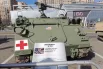 Бронетранспортёр M113A4 (США). Предназначен для эвакуации раненых. В него помещаются 4 человека плюс экипаж из двух человек. Но этот БТР был замечен при перевозке боекомплекта и пехоты, а затем захвачен.