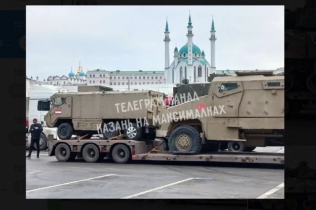 В Казань привезли трофейную технику НАТО для выставки