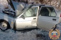 Водитель легковушки погиб.