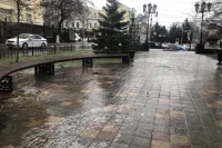 Гололед в Ростове в декабре 2023 года. 