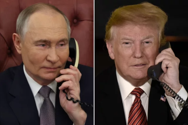 Владимир Путин и Дональд Трамп. 