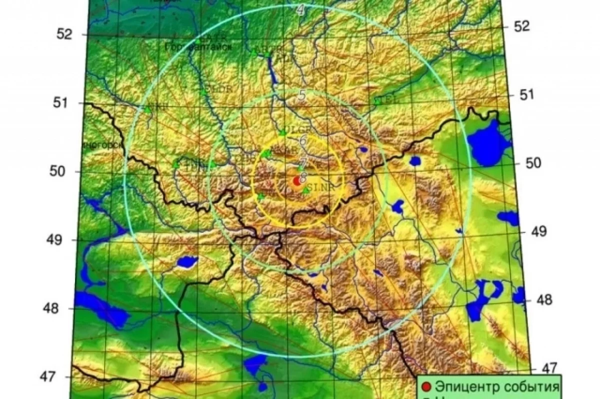 Мощное землетрясение магнитудой 6,4 произошло на Алтае