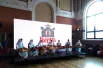 На празднике выступил ансамбль гусляров.