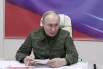 12 марта 2025 год. Президент Владимир Путин на одном из пунктов управления курской группировкой войск.
