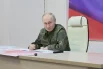 12 марта 2025 год. Президент Владимир Путин на одном из пунктов управления курской группировкой войск.