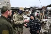 Военнослужащий батальонной тактической группы «Каштана» в хуторе Зазулевка в Суджанском районе Курской области.