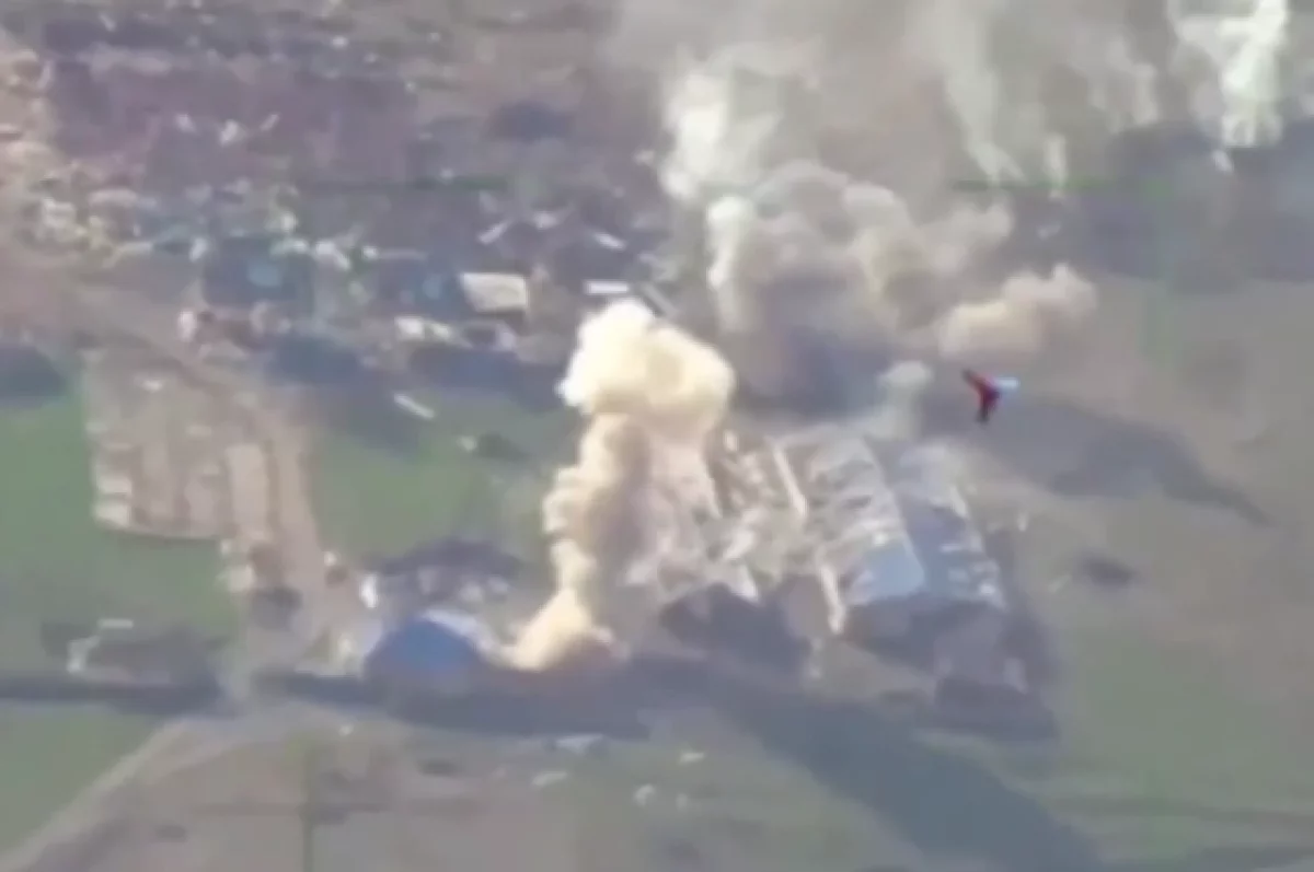 Минобороны показало видео из села Разлив в ДНР, которое освободили ВС РФ