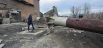 Сильным ветром уронило трубу котельной в Ермаковском.