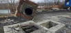 Фото упавшей трубы с другого ракурса.