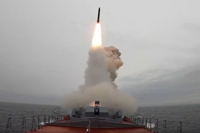 Пуск ракеты «Калибр». 