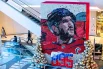 Баннер в честь рекорда Александра Овечкина.