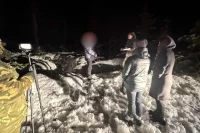 Фото со следственного эксперимента. 