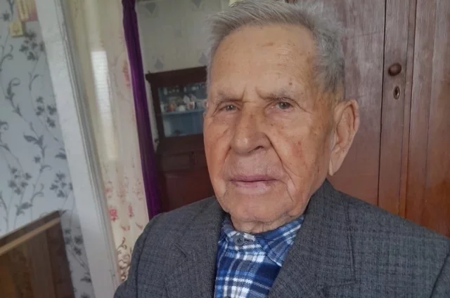 99-летний ветеран Великой Отечественной Иван Андреевич Алексеев.