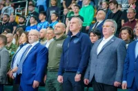 На церемонии открытия соревнований.