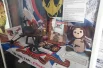 БПЛА, шевроны и даже вязаная игрушка Чебурашка из тематического вагона военно-морского флота.