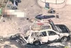 На месте взрыва автомобиля в Балашихе.