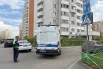 Экстренные службы на месте взрыва автомобиля в Балашихе.