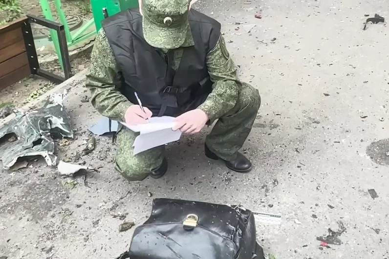 На месте взрыва автомобиля в Балашихе.