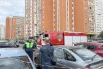 Экстренные службы на месте взрыва автомобиля в Балашихе.