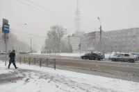 В конце апреля на Пермь обрушился снегопад