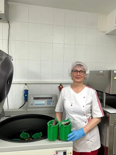 Уфимцева Галина. Операционная медицинская сестра КГБУЗ «Краевая станция переливания крови».