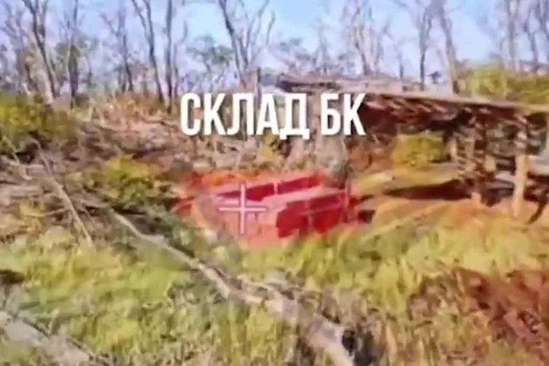Склад боеприпасов ВСУ.