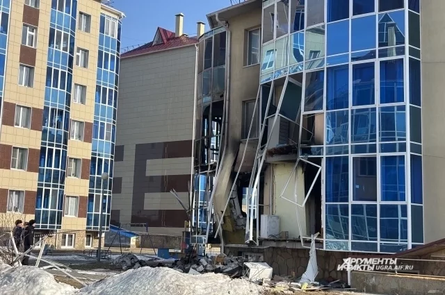 Так выглядел дом сразу после ЧП. 