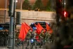 Солдаты репетируют марширование около Красной площади.