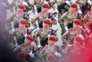 Парадный расчет военнослужащих Отдельной дивизии оперативного назначения имени Ф. Э. Дзержинского Росгвардии.