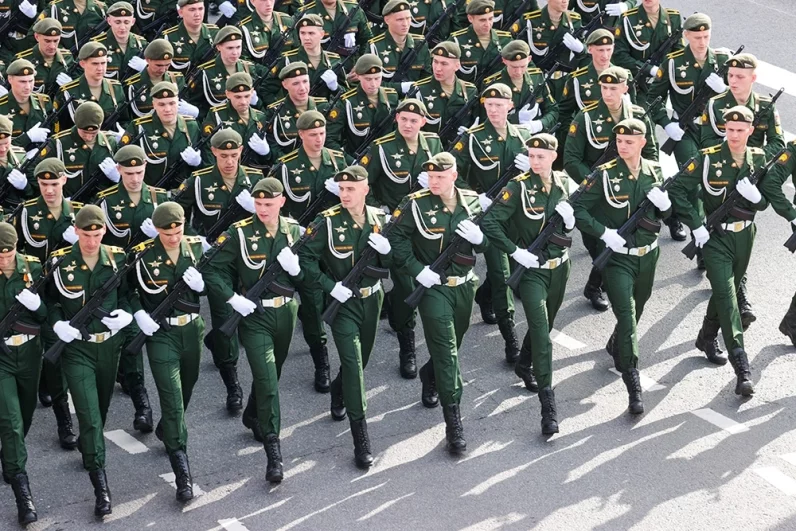 Генеральная репетиция парада Победы в Москве.