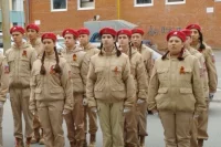 Юнармейцы, активисты Движения Первых и молодежь приняли участие в мероприятии. 
