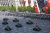 Танки Т-34-85 на Красной площади в Москве на военном параде, посвященном 80-летию Победы в Великой Отечественной войне.