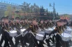 Юные барабанщики на площади. 