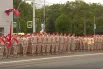 Военнослужащие на военном параде в честь 80-летия Победы в Великой Отечественной войне в Калининграде.