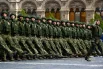 Парадный расчет военнослужащих - участников СВО на Красной площади в Москве на военном параде, посвященном 80-летию Победы в Великой Отечественной войне.