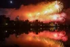 Праздничный салют в Москве в честь Дня Победы.