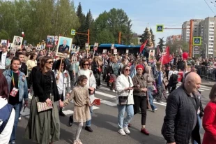 Каждый шестой житель Кузбасса принял участие в Бессмертном полку