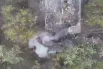 В этом районе противник разместил множество блиндажей и огневых точек, скрытых в лесопосадках. 