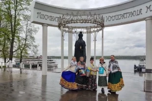 Так в Мариинском Посаде встречают дорогих гостей.