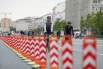 Весенний велофестиваль на Садовом кольце в Москве.