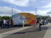 На Юбилейной площади были выставлены фотозоны, возле которых активно фотографировались.