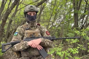 Боец ВС РФ.